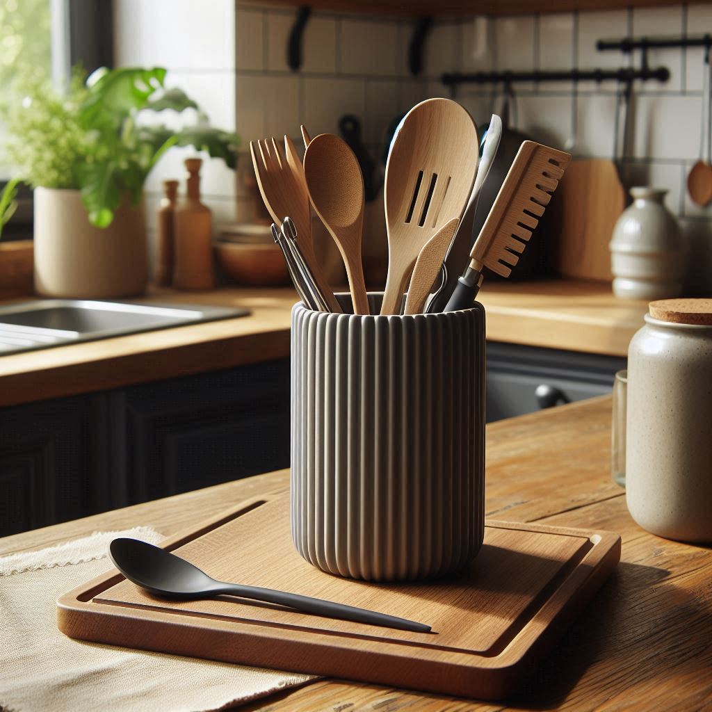 Suporte para Talheres de Cozinha – Design Elegante e Funcional 🍴