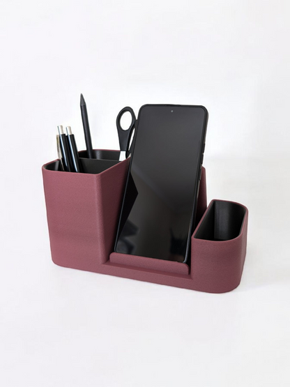 Organizador de Escritório com Suporte para Telemóvel – Funcional e Elegante 📱🗂️