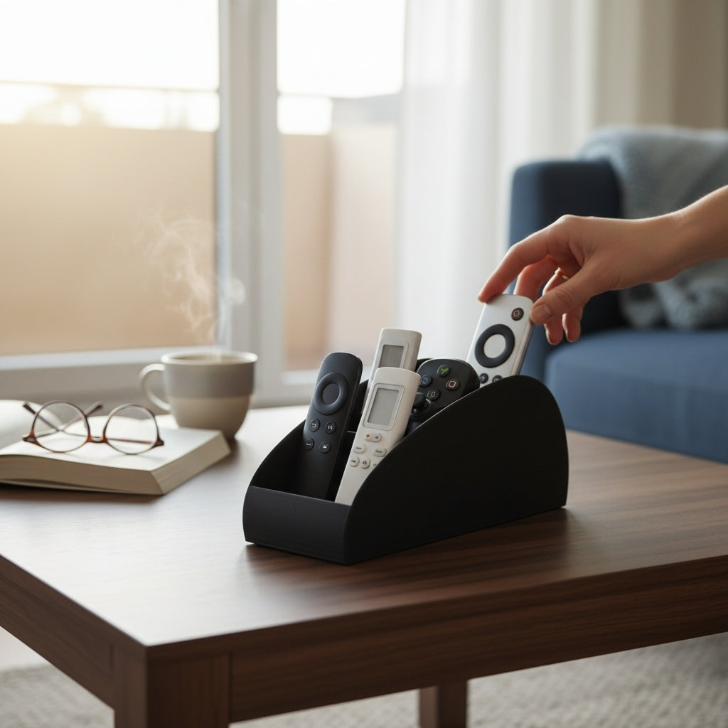 Suporte para Comandos de TV – Organização Prática e Elegante 📺