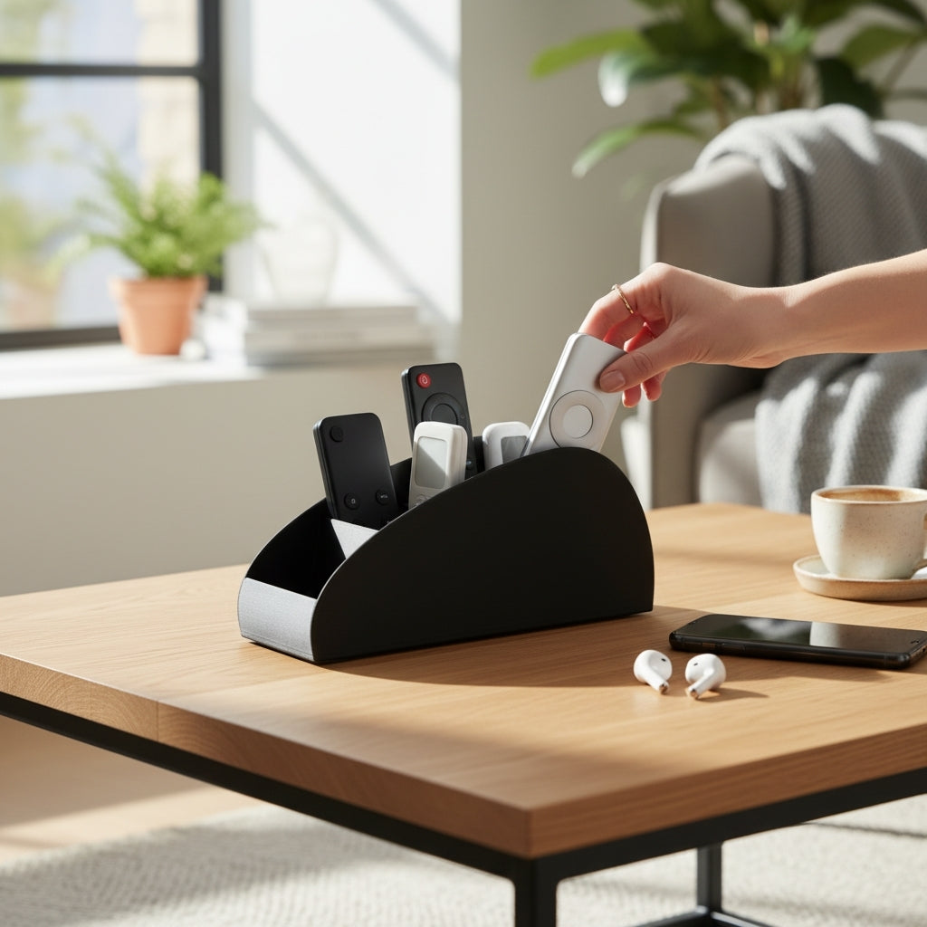 Suporte para Comandos de TV – Organização Prática e Elegante 📺