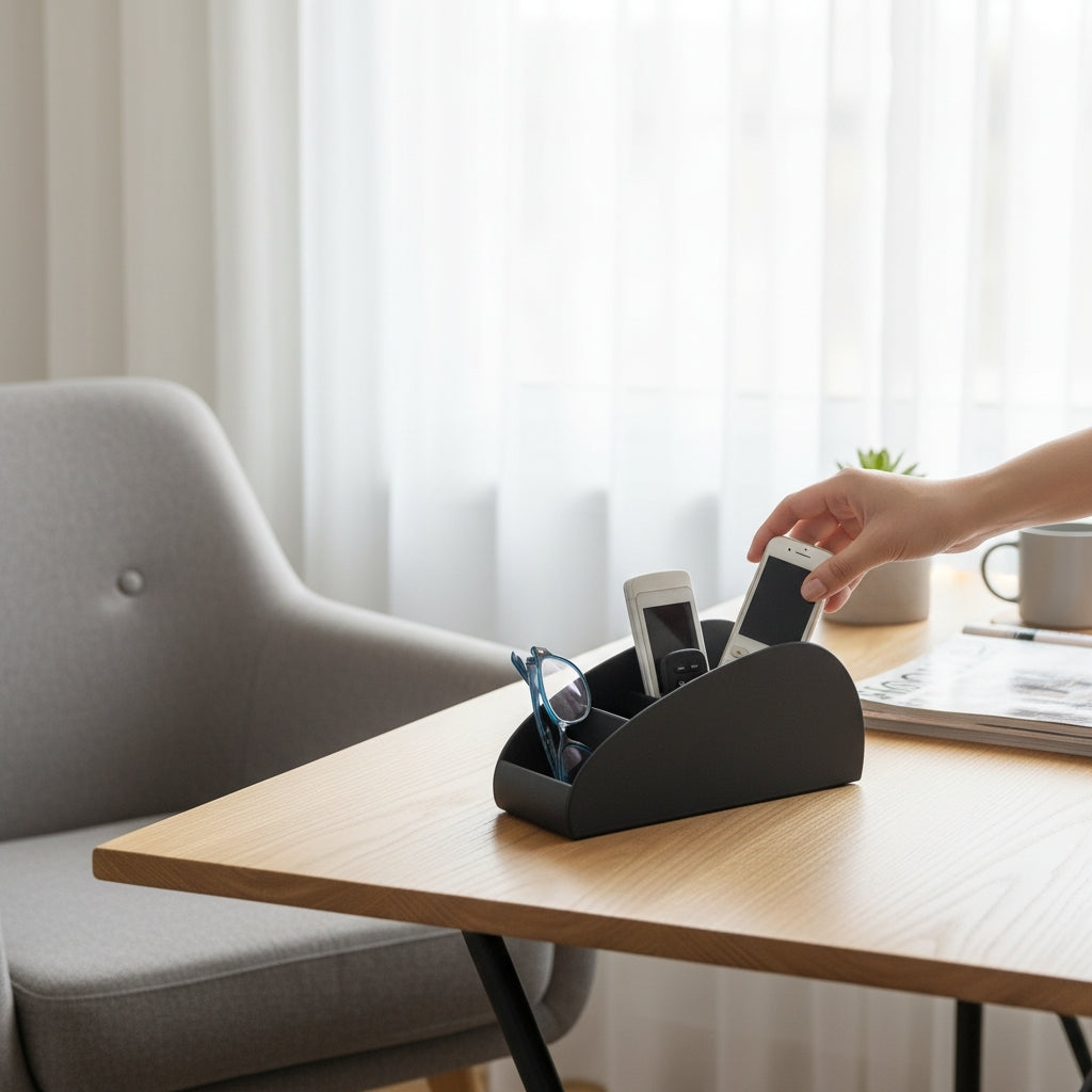 Suporte para Comandos de TV – Organização Prática e Elegante 📺