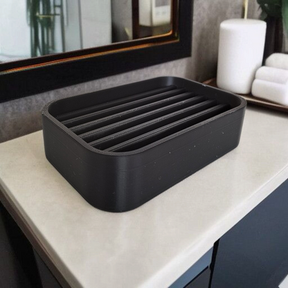 Saboneteira Moderna com Drenagem – Design Minimalista 🧼
