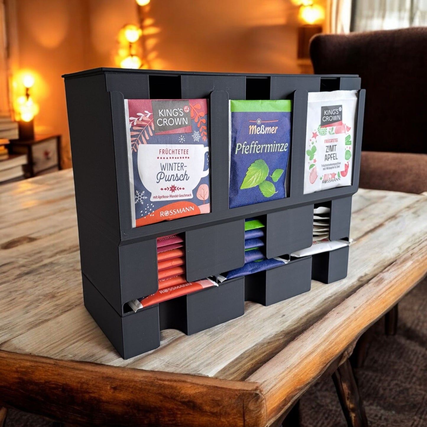 Suporte para Saquetas de Chá – Organização Prática e Elegante 🍵